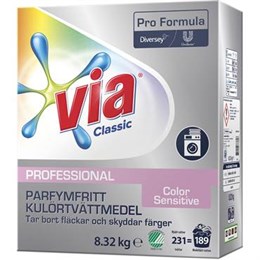 Tvättmedel Via Professional Color Sensitive+ 8,32 kg