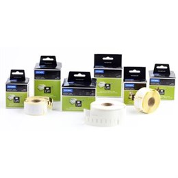 Etikett Dymo 19x51mm Vit 500st/rulle