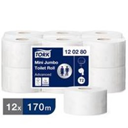 Tork Mini Jumbo Advance Toalettpapper, T2 12x170m/fp