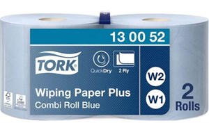 Tork avtorkningspapper Plus W1/W2 Blå 2st/fp