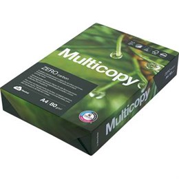 Papper Multicopy Zero A4 Hålat 80g 500/fp