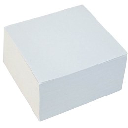Blockkub 100 x 100 x 50 mm limmad vit