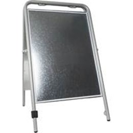 Trottoarpratare Sign 50 x 70 cm silver