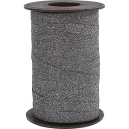 Presentband glitter 100m svart