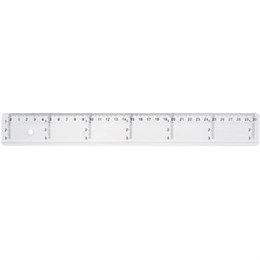 Linjal med tvärgradering 30 cm