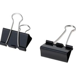 Pappersklämma Fold Back 19mm 12-pack