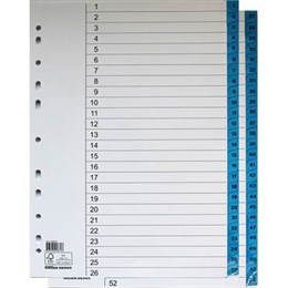 Register flikförstärkt A4 1-52