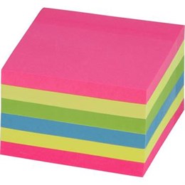 Notis Sticky 76x76mm Neon 6/fp