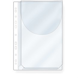 Plastficka med bälg A4 PP 20mm med klaff