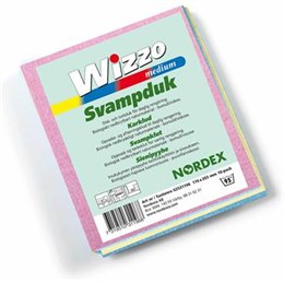 Svampduk Wizzo 175 x 203 mm sorterade färger 4 st/fp