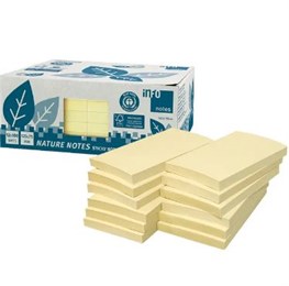 Notis Recycled 75x125mm Gul 12st/fp