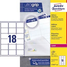 Etikett L7161 63,5x 46,6 mm 1800st/fp