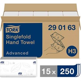 Tork Advance Singlefold Handduk, H3 3750/fp