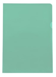 Plastmapp A4, Präglad 0,12 Grön 100st/Fp