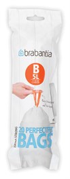 Avfallspåse Brabantia B 5L, 20/fp