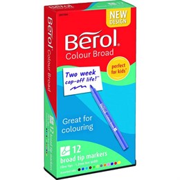 Tuschpennor Berol Broad 12 st/fp