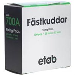 Fästkuddar 25x12mm dubbelhäftande  100st/fp