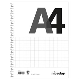 Kollegieblock Niceday A4 60g - Rutat
