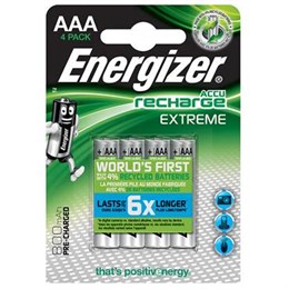 Batteri Energizer Laddningsbart AAA 4st/fp