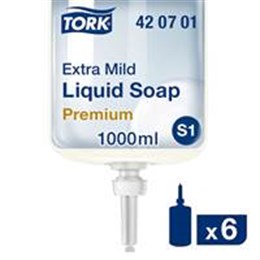 Tork Extra Mild Flytande Tvål, S1 1L