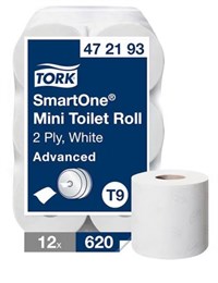 Toalettpapper Tork T9 SmartOne 12 st/fp Vit