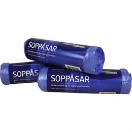 Soppåse med knythandtag 30l 25st/rulle