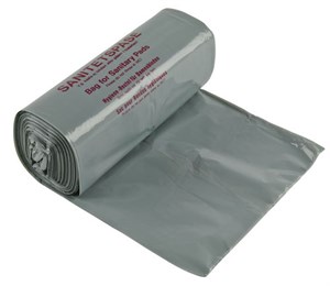Sanitetspåse Plast Grå 100/rl