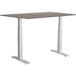 Elskrivbord 2 grå/vit 1600x800