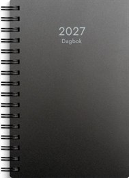 Kalender Dagbok plast svart