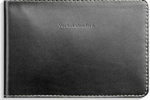 Veckokalendern svart konstläder