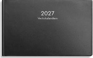 Veckokalendern plast svart