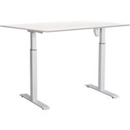 Elskrivbord höj- och sänkbart enmotorig vit/vit 1600 x 800 mm