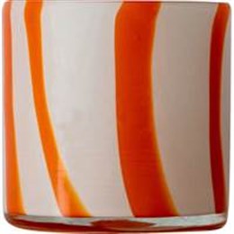 Ljuslykta Curve XS orange/vit