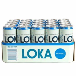 Kolsyrat vatten Loka Naturell 33 cl inkl. pant