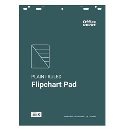 Blädderblock 580x810mm linjerad/olinjerad 50 blad/block