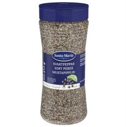 Svartpeppar grovmalen 217g Santa Maria