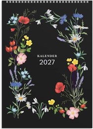Kalender Illustrerade blomster A4