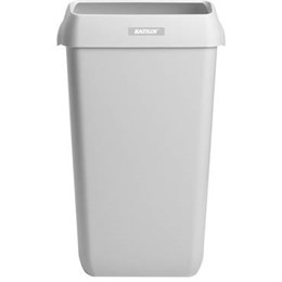 Papperskorg Katrin med lock 25 Liter vit 2st/fp