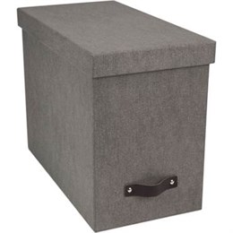 Hängmappslåda Johan canvas grå
