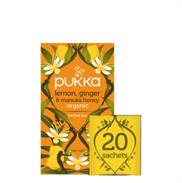 Te Pukka ört Lemon, Ginger & Manuka Honey Eko 20st/fp