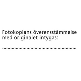 Stämpel Fotokopians överens