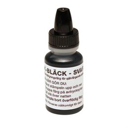 Stämpelfärg 10ml Svart