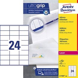 Etikett L7180 70x36 mm 2400st/fp