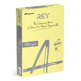 Kopieringspapper Rey Adagio A4 160g Canary 500/pkt