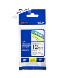 Märkband TZe231 12mm svart/vit