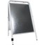Trottoarpratare Sign 50 x 70 cm vit